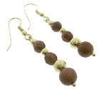 9ct Gold with Goldstone, a glass with sparkling Gold coloured dust enclosed which is traditionally man made in Italy and has been used for at least 100 years