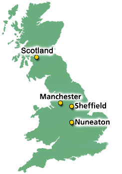 Anglo Abrasives UK Branches.